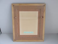 Image 22 of Antique 'Newcastle Castle' Small Engraving Art Print in Wooden Frame, frame marks