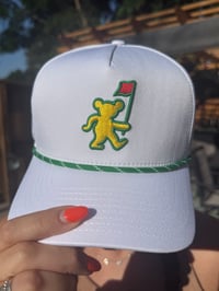 Image 1 of Dancing Bear Golf Hat – Custom Grateful Golf Hat Rope Snapback | Dead Golf Hat