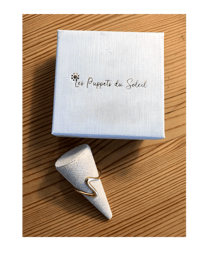 Image 3 of Wave Ring – Adjustable Stainless Steel