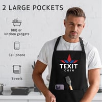 Image 1 of Texas Texit Coin Grilling Chef Apron