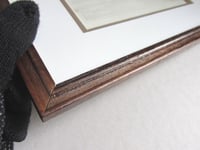 Image 7 of Antique Bodyham Castle Sussex Small Engraving Art Print in Wooden Frame, frame marks