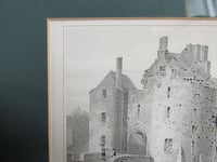 Image 3 of Antique St Briavell's Castle Gloucestershire Small Engraving Art Print, Framed, frame marks/wear  