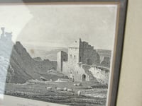 Image 5 of Antique Pickering Castle North Yorkshire Small Engraving Art Print, Framed, frame marks 