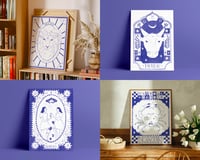 Image 3 of Collection des 12 signes astrologiques à l'encre