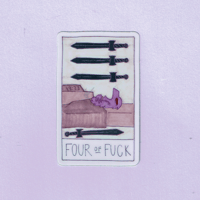 Four of Fuck Sticker