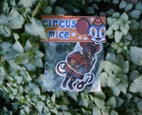 Image 2 of circus mouse sticker pack