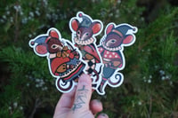 Image 1 of circus mouse sticker pack