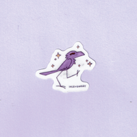 Transparent Corvid Sticker