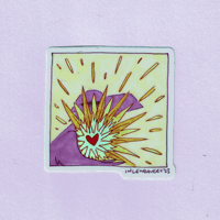 Expanding Heart Sticker