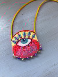 Image 1 of Mini Hand Embroidered Amulet 