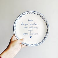 Image 1 of Platos personalizados | Vajilla de Cerámica hecha a mano personalizada con nombres, frases...