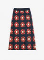 Image of 2-Falda flower jacquard