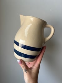 Image 1 of Vintage Farmhouse Stoneware Pitcher 