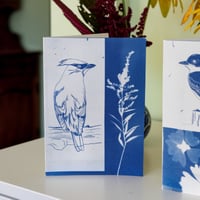 Image 3 of Cyanotype Bird Greeting Cards