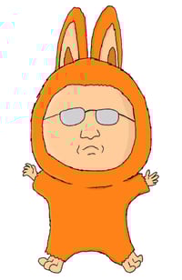 Dale Gribble labubu sticker