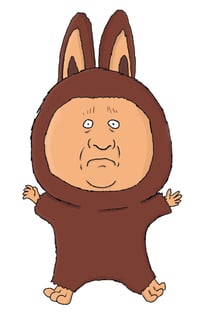 Bill Dauterive labubu sticker 