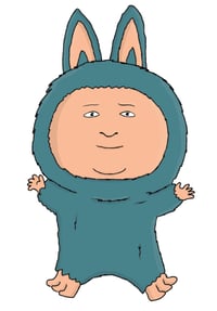 Bobby Hill labubu sticker