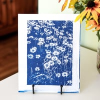 Image 1 of Sea of Daisies Cyanotype Print