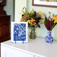Image 2 of Sea of Daisies Cyanotype Print