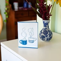 Image 1 of Coffee Cup Cyanotype Greeting Cards