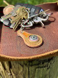Image 3 of Leather Eye Keychain 3