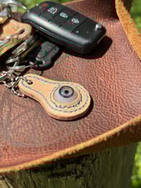 Image 3 of Leather Eye Keychain 4