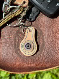 Image 1 of Leather Eye Keychain 4