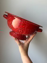 Image 1 of Vintage enamelware colander 