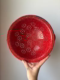 Image 3 of Vintage enamelware colander 