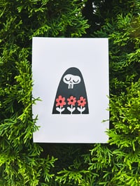 Image 1 of GRIM GARDENER 5x7 Block Print
