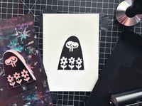 Image 3 of GRIM GARDENER 5x7 Block Print