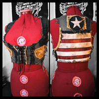 Image 1 of Frayed denim vest M/L