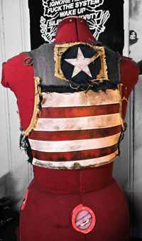 Image 3 of Frayed denim vest M/L