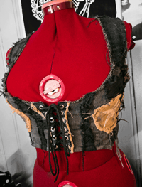 Image 4 of Frayed denim vest M/L