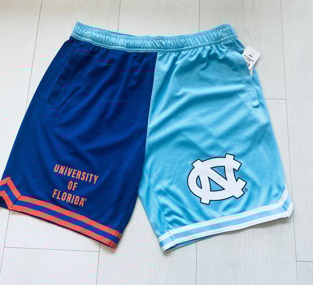 FLORIDA (R. BLUE) X N. CAROLINA (B. BLUE) MASH UP SHORT