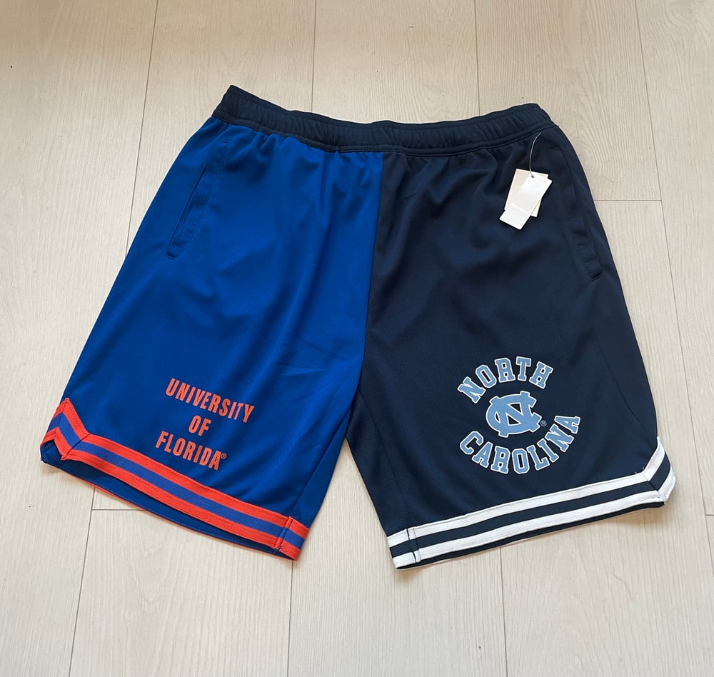 FLORIDA (R. BLUE) X NORTH CAROLINA (NAVY) MASH UP SHORT