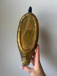 Image 4 of Vintage Tonala Brass & Ceramic Duck 