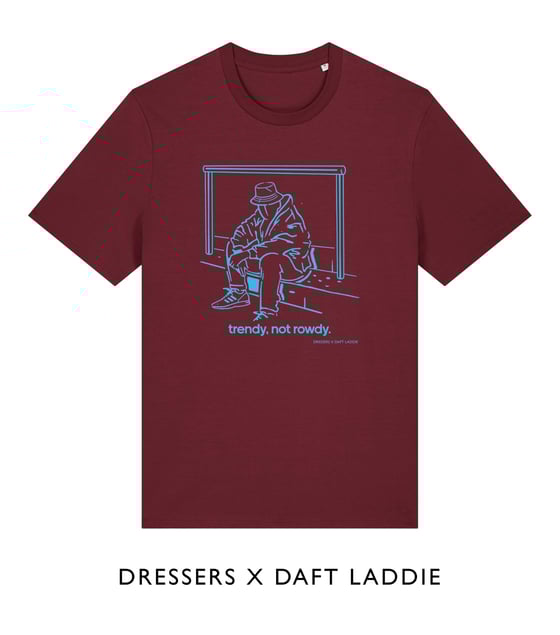 Image of Trendy Not Rowdy Claret & Blue T