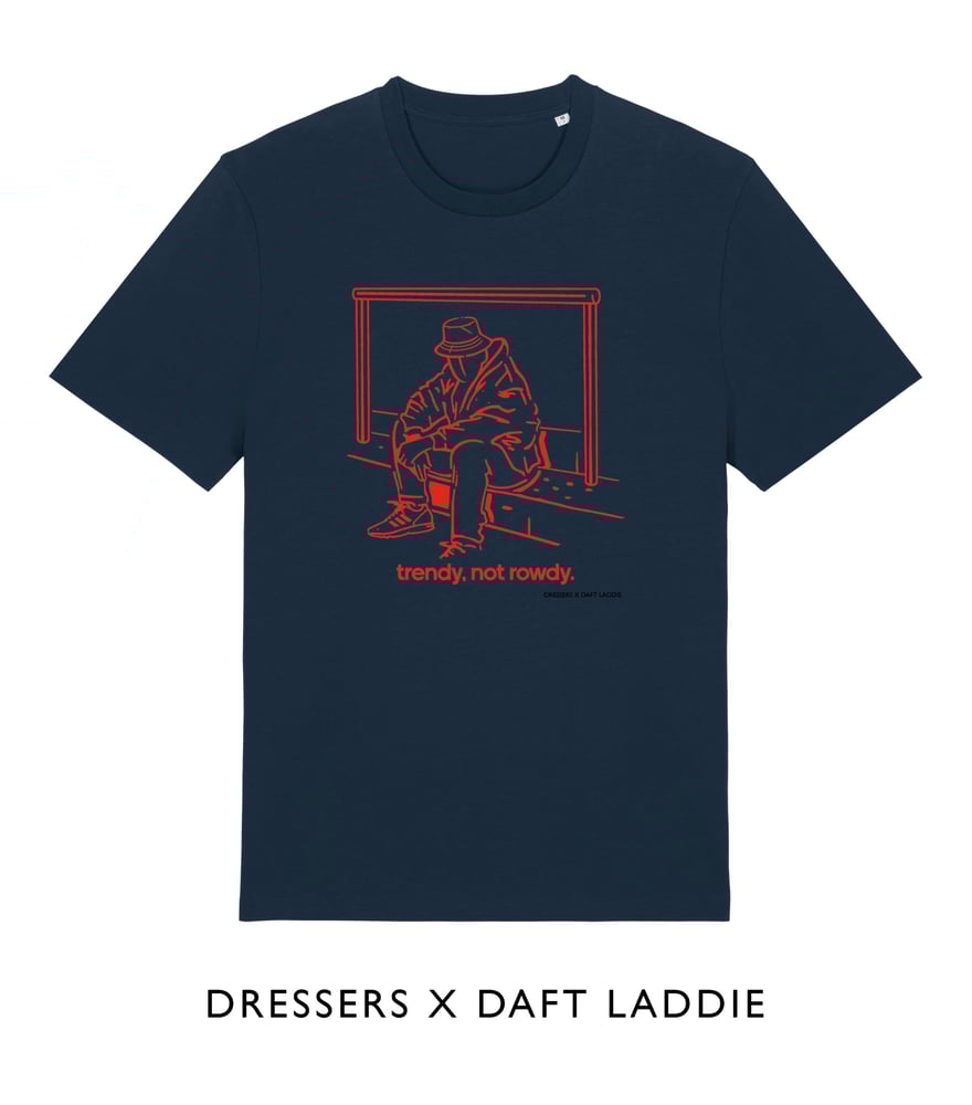 Image of Trendy Not Rowdy Navy & Red T