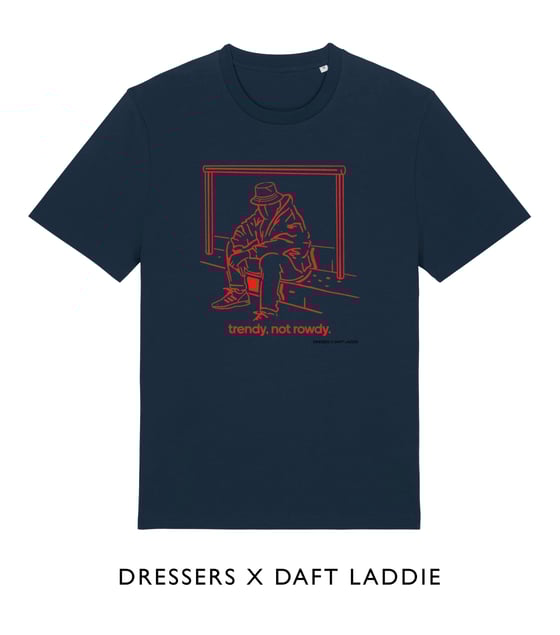 Image of Trendy Not Rowdy Navy & Red T