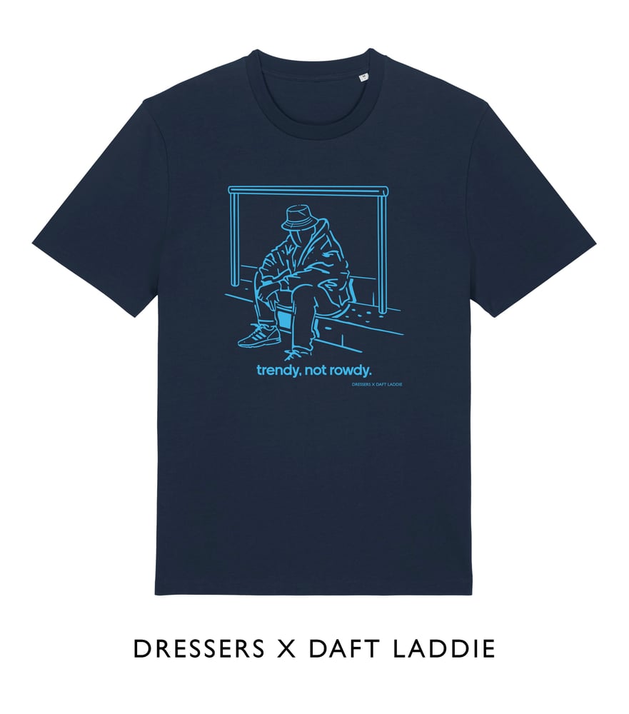 Image of Trendy Not Rowdy Navy & Sky T