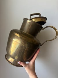 Image 2 of Antique Brass Milk Jug 