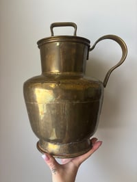 Image 1 of Antique Brass Milk Jug 