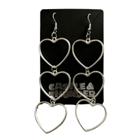 Image 1 of STACIE - Heart Drop Earrings