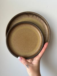 Image 1 of Vintage Denby Stoneware Plates Set of 8