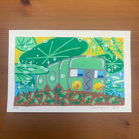 PokePosca Green Battery Bug Original Art
