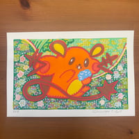 PokePosca Orange Berry Mouse Original Art