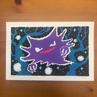 PokePosca Purple Spike Ghost Original Art