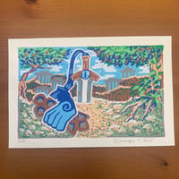 PokePosca Magic Forest Sword Original Art