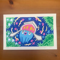 PokePosca Flower Squid Original Art